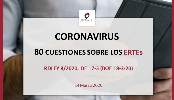 Coronavirus: 80 cuestiones sobre los ERTES